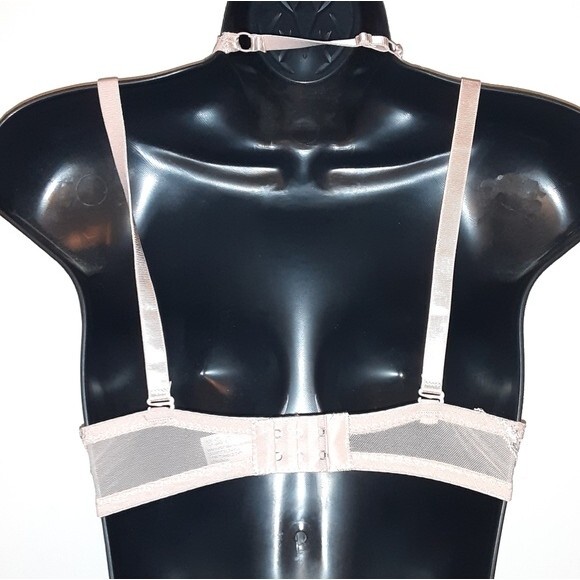 Youmita 36B Tuscany Metallic Lace Strappy Push Up Bra NWT - Picture 3 of 10